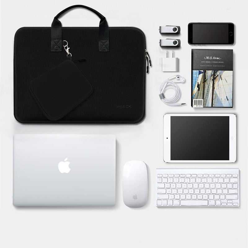 Hseok Laptop Sleeve 13.3-14 inch Case with Small Pouch, Neoprene Computer Bag Compatible with MacBook Pro 14" M4/M3/M2/M1 2025-2021, Mac Air/Pro 13.3" and Most 13-14 inch Notebooks,B02K01 - Image 5